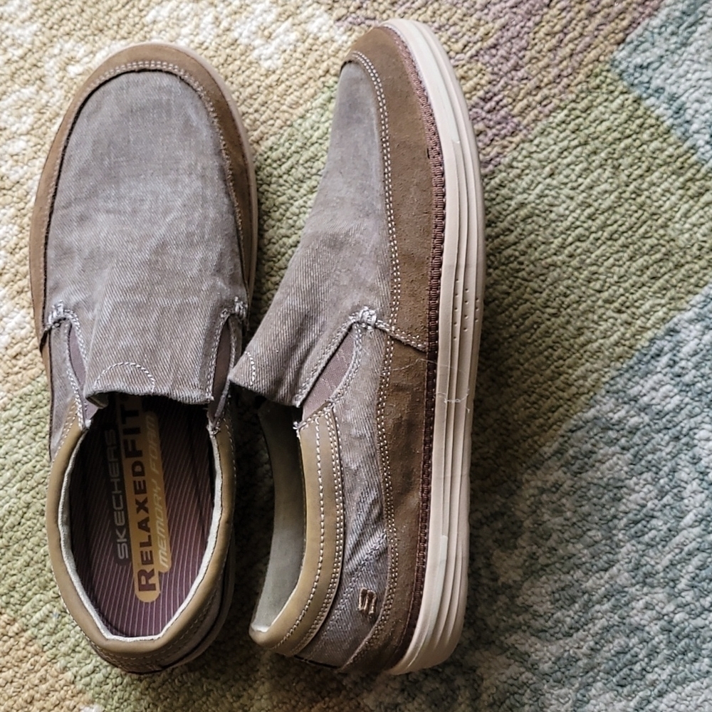 Skechers Landen - Stellar Slip On Loafer In Brown. View 3